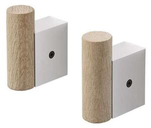 Muuto - Attach Coat Hook Set of 2 Oak/Aluminum Muuto