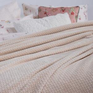 Κουβέρτα Fleece Υπέρδιπλη (220x240) Nef-Nef Homeware Worth Ecru