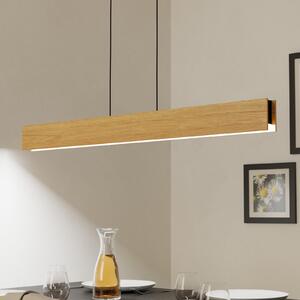 EGLO Smart ZIG LED κρεμαστό φωτιστικό Anchorena-Z, μήκος 123 cm, RGB, CCT, ρυθμιζόμενος, Ξύλου, Σαλόνι / τραπεζαρία, Ξύλο, σύγχρονο
