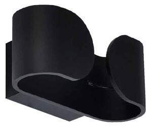 Απλίκα Τοίχου LED Aca Nephele L35049BK Black Matt