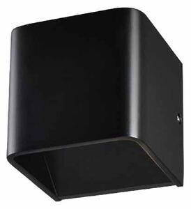 Απλίκα Τοίχου LED Aca Nephele L35037BK Black Matt