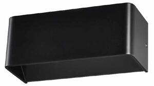 Απλίκα Τοίχου LED Aca Nephele L35037LBK Black Matt