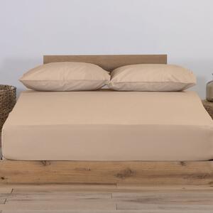 Σεντόνι Μακό Μονό Με Λάστιχο (100x200+30) Nef-Nef Homeware Jersey Μπεζ