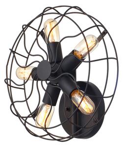 Απλίκα Τοίχου Aca V352715W Black Matt