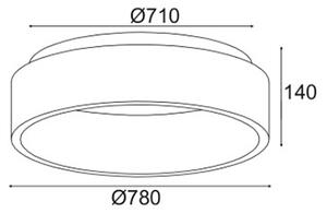 Φωτιστικό Πλαφονιέρα LED Aca Apollo BR81LEDC78WH White
