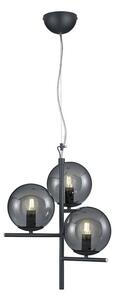 Lindby - Denva 3 Pendant Anthracite/Smoke Lindby