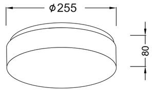 Φωτιστικό Πλαφονιέρα Aca Parfait V287071C25 White