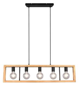 Lindby - Anahita 5 Pendant Wood/Black Lindby