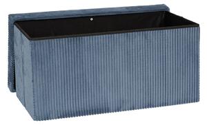 Ταμπουρέ Με Αποθηκευτικό Χώρο (76x38x38) A-S Arum Blue 207382B