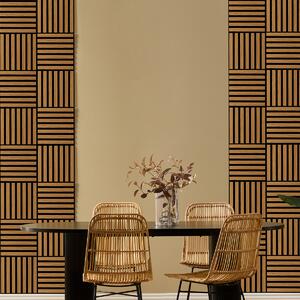 3D Πάνελ Τοίχου Ξύλινα (Σετ 3τμχ) A-S Colva Brown 212903B