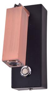 Σποτ Μονόφωτο LED Homelighting Dave 77-3521 Black/Copper