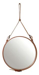 GUBI - Adnet Wall Mirror Circular Ø58 Tan Leather GUBI