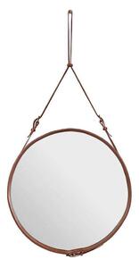 GUBI - Adnet Wall Mirror Circular Ø70 Tan Leather GUBI