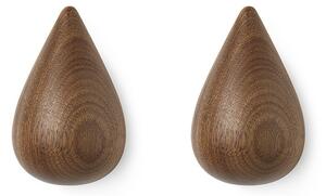 Normann Copenhagen - Dropit Hooks Large 2 τεμ. Walnut Normann Copenhagen