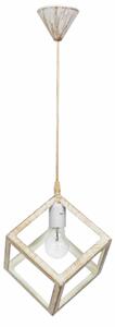 Φωτιστικό Οροφής Μονόφωτο Heronia Kyvos 35-0109 White/Bronze Plastic