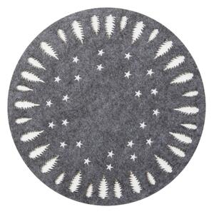 Χριστουγεννιάτικα Σουπλά (Σετ 2τμχ) Nef-Nef Homeware Snow Felt Grey