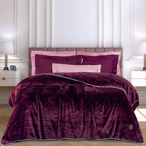 Κουβέρτα Fleece Μονή (170x240) Greenwich Polo Club Essential 4440 Bordeaux