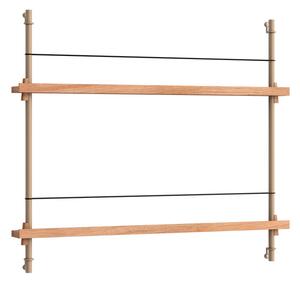 Moebe - Magazine Shelving Oak/Warm Grey Moebe