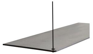 Woud - Stedge Add-on Shelf L80 Black Woud