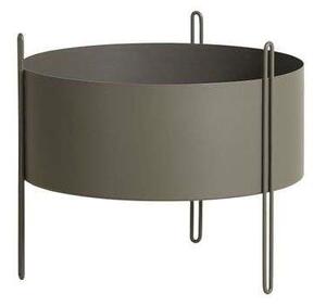 Woud - Pidestall Planter Medium Taupe Woud