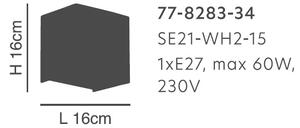 Απλίκα Τοίχου Homelighting Seraph 77-8283 White