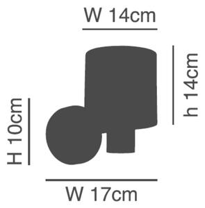 Απλίκα Τοίχου Homelighting 77-8299 Nickel/White