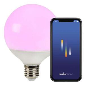 Nordlux - Λαμπτήρας Smart Colour 9W (1055lm) 2200-6500K Dim. Λευκό Globe E27 Nordlux