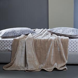 Κουβέρτα Βελουτέ Ημίδιπλη (180x220) Kentia Loft Notte 26 Ecru