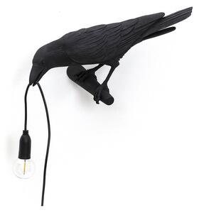 Seletti - Bird Lamp Looking Left Φωτιστικό τοίχου Μαύρο Seletti