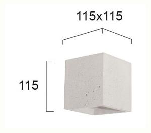 Απλίκα Τοίχου Viokef Concrete White 4096902