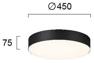 Φωτιστικό Πλαφονιέρα LED Viokef Bruce Black 4235302