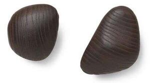 Ferm LIVING - Cairn Hooks Set of 2 Dark Brown ferm LIVING