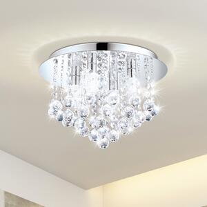 EGLO Almonte LED φωτιστικό οροφής με κρεμαστό κόσμημα, 35cm, Μεταλλικό, Σαλόνι / τραπεζαρία, Κρύσταλλο