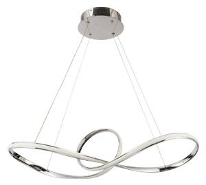Φωτιστικό Οροφής LED Dimmable Homelighting Malbera 77-8126 Chrome
