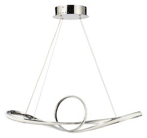 Φωτιστικό Οροφής LED Dimmable Homelighting Malbera 77-8127 Chrome