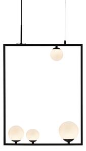 Φωτιστικό Οροφής Πολύφωτο Aca Quadro OD91494PB Black