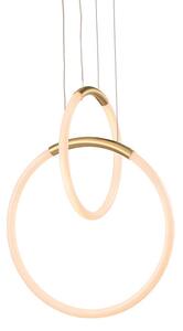 Φωτιστικό Οροφής Δίφωτο LED Aca Venus ZM31LEDP40BR Brass