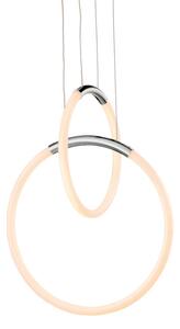 Φωτιστικό Οροφής Δίφωτο LED Aca Venus ZM31LEDP40CH Chrome
