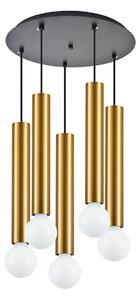 Φωτιστικό Οροφής Πολύφωτο Homelighting Adept Tube 77-8683 Gold
