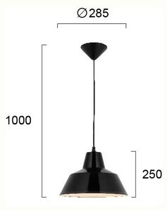 Φωτιστικό Οροφής Μονόφωτο Viokef Glen Black 4105602