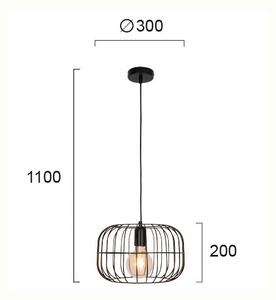 Φωτιστικό Οροφής Μονόφωτο Viokef Zenith Black 4211300
