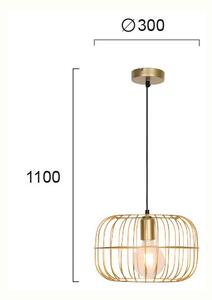 Φωτιστικό Οροφής Μονόφωτο Viokef Zenith Gold 4211301