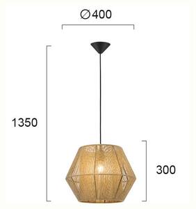 Φωτιστικό Οροφής Μονόφωτο Viokef Zaira Beige 4198102