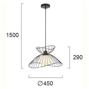 Φωτιστικό Οροφής Μονόφωτο Viokef Belinda Black 4275100