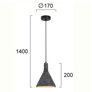 Φωτιστικό Οροφής Μονόφωτο Viokef Dot Black 4297401