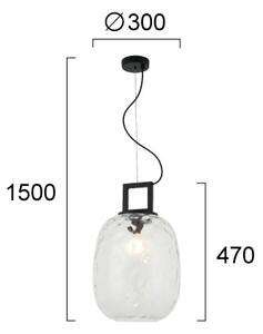 Φωτιστικό Οροφής Μονόφωτο Viokef Lucy Transparent 4302800
