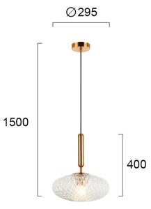 Φωτιστικό Οροφής Μονόφωτο Viokef Ester Transparent 4225600