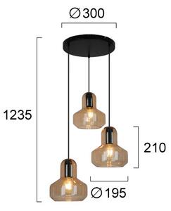Φωτιστικό Οροφής Τρίφωτο Viokef Mandy 4296000