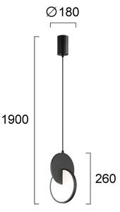 Φωτιστικό Οροφής Μονόφωτο LED Viokef Magic Black 4292401