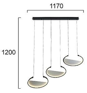 Φωτιστικό Οροφής Τρίφωτο LED Viokef Adele 4302100